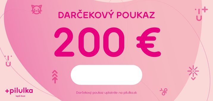Pilulka Darčekový poukaz 200 €