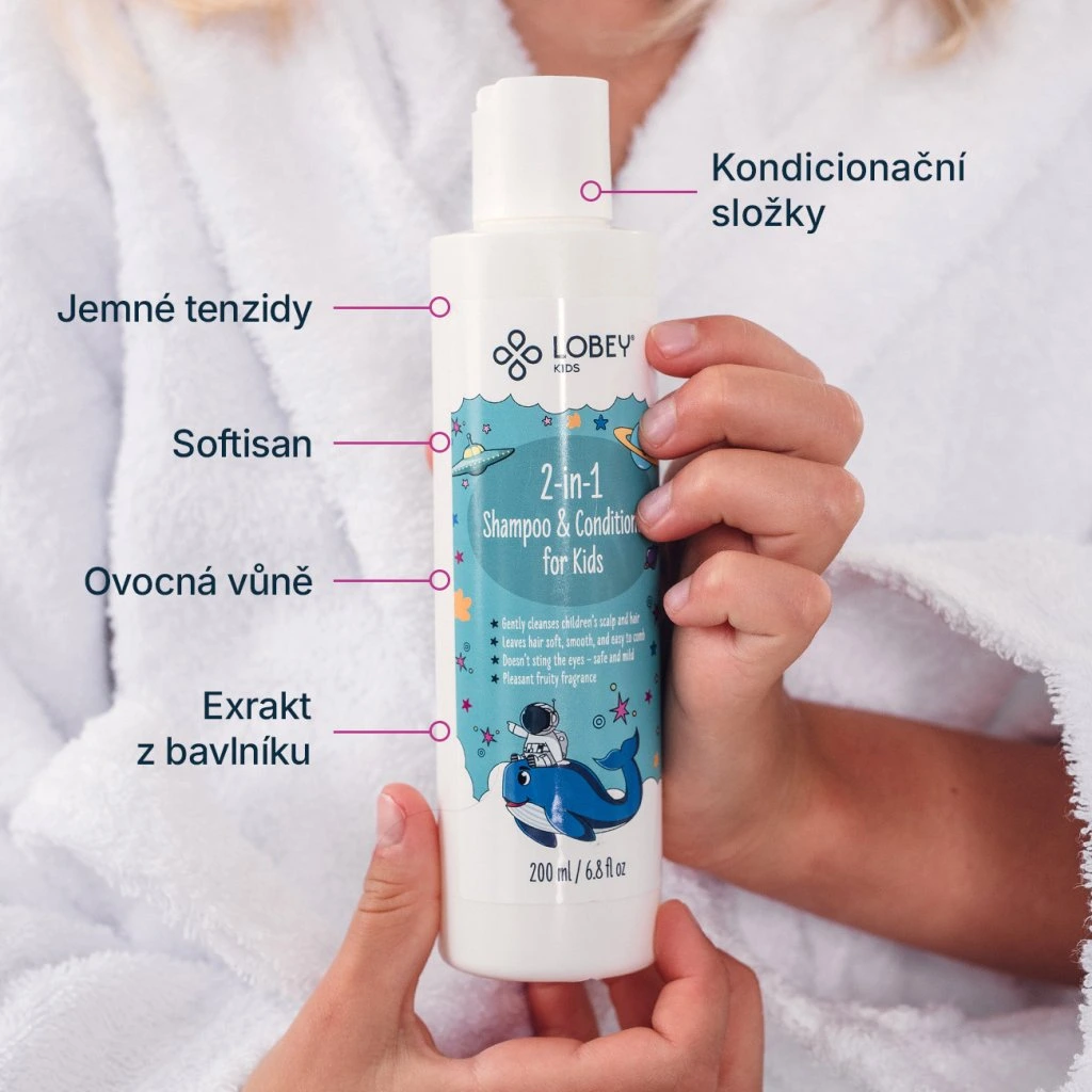 Lobey Šampón s kondicionérom pre deti 200 ml