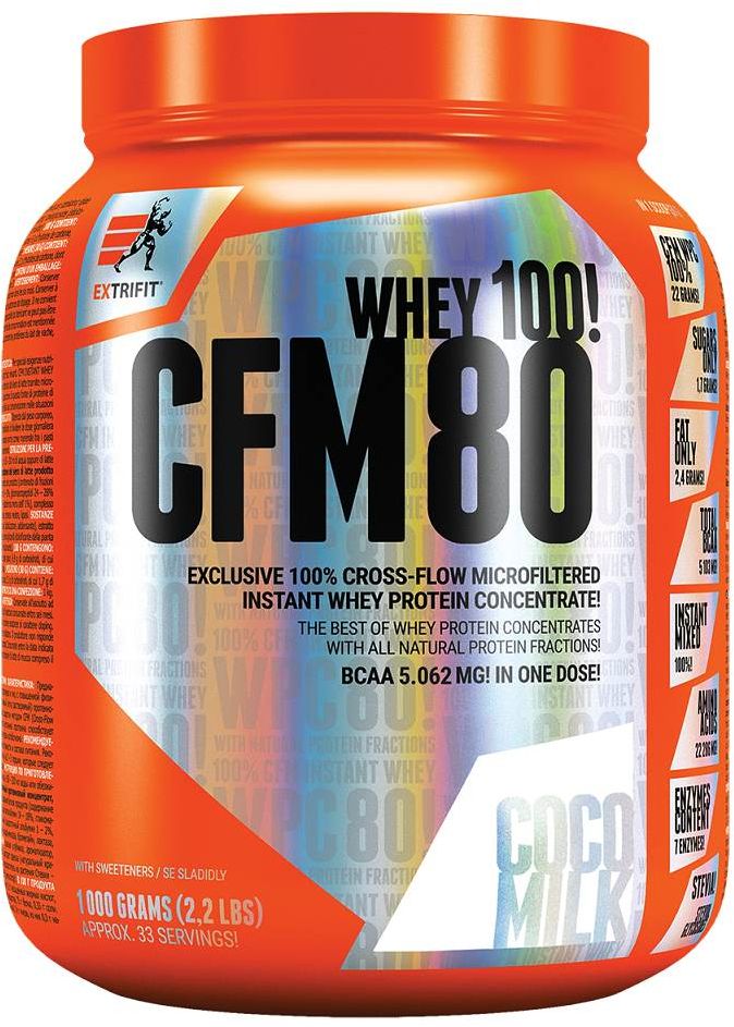 Extrifit CFM Instant Whey 80 kokosové mlieko 1000 g