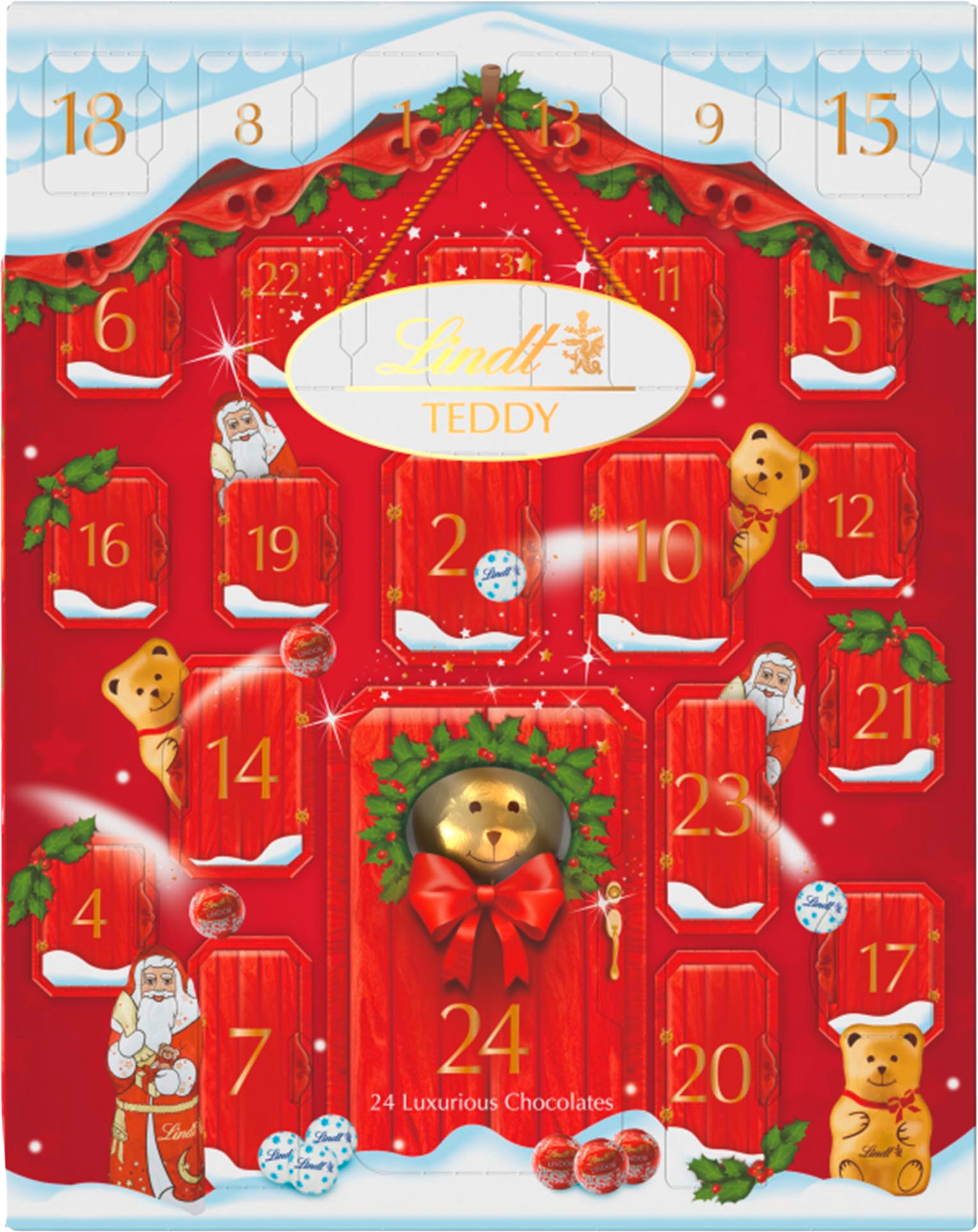 Lindt Teddy adventný kalendár 243 g