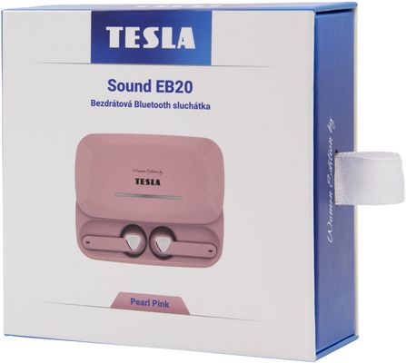 Tesla Sound EB20 - bezdrôtové Bluetooth slúchadlá (Pearl Pink)