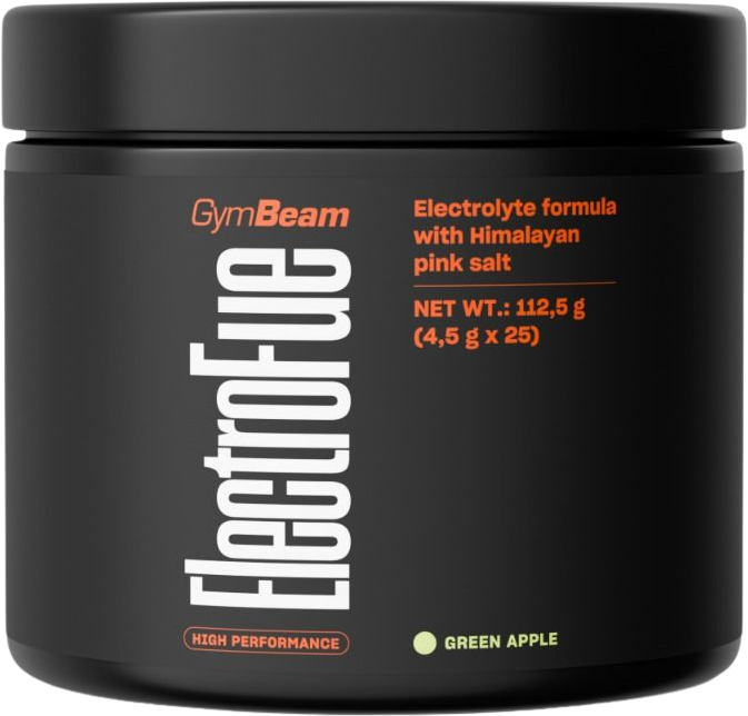 GymBeam ElectroFue Packs - zelené jablko 25 x 4.5 g