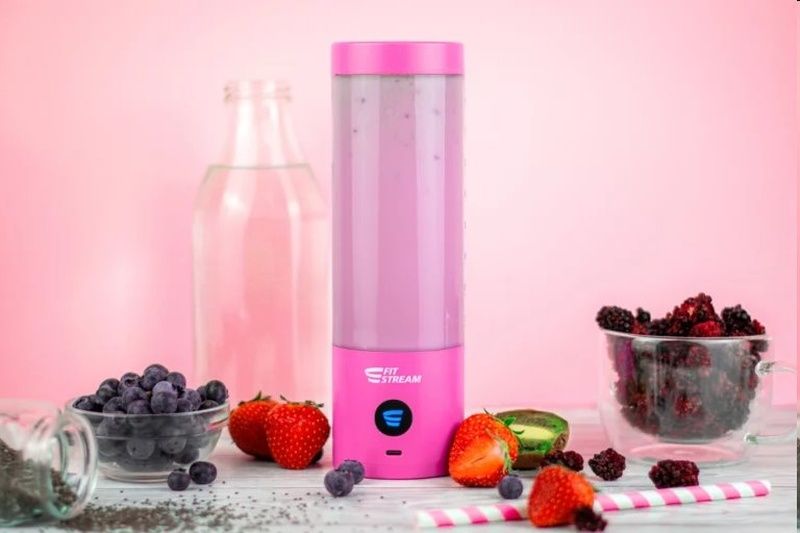 Fitstream Pro Pink, prenosný, USB nabíjací mixér