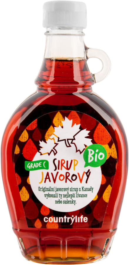 Country Life Sirup javorový Grade C BIO 250 ml