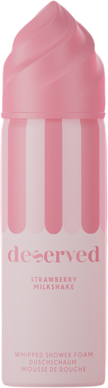 Deserved Šľahaná sprchová pena Strawberry Milkshake 100 ml