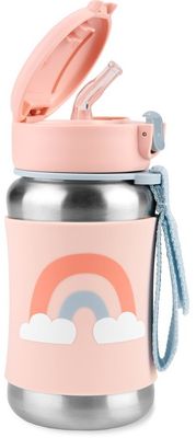 Skip Hop Spark Style Fľaša s brčkom na vodu Dúha 12m+, 350 ml
