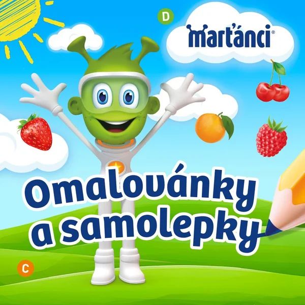 Marťánci Gummy+omaľovánky 100 tabliet