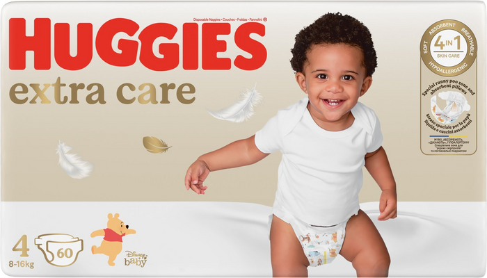 Huggies® Extra Care 4, 60 ks