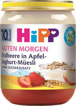 HiPP BIO Müsli s jablkom, jahodami, jogurtom 160 g