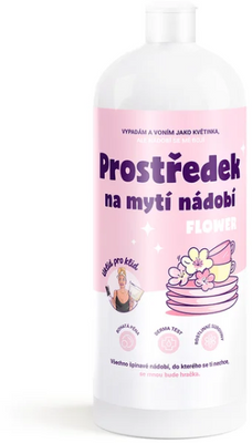 Úklid pro klid Prostriedok na umývanie riadu Flower 1 l