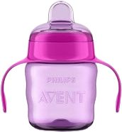Philips Avent Hrnček Klasik s držadlami od 6. mesiacov, silikónový náustok, dievča, 200 ml
