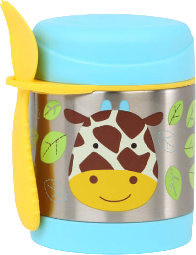 Skip Hop Zoo Termoska na jedlo s vidličkou Žirafa, 3r+ 325 ml