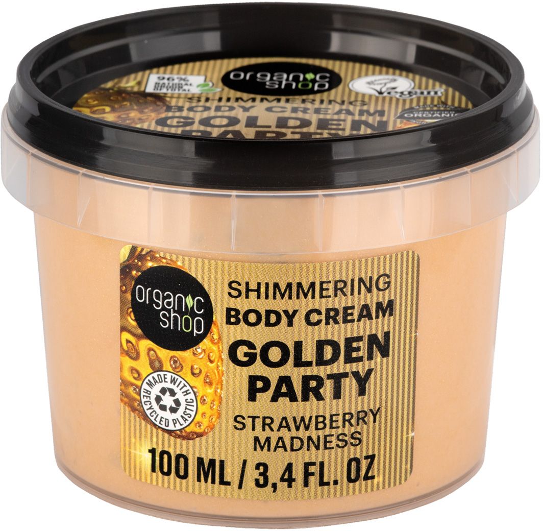 Organic Shop Glow & Celebrate Zlatý darčekový set