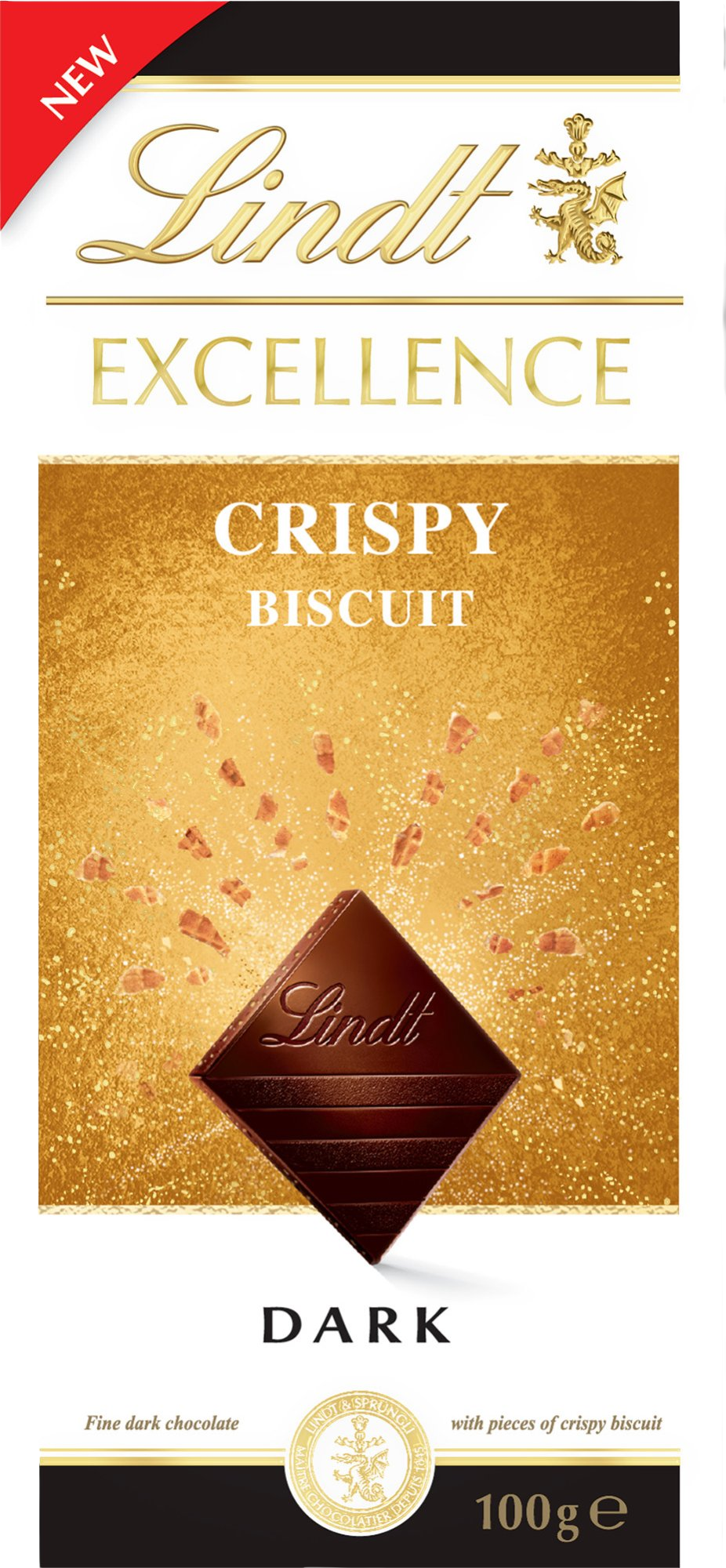 Lindt Excellence dark chrumkavá sušienka 100 g