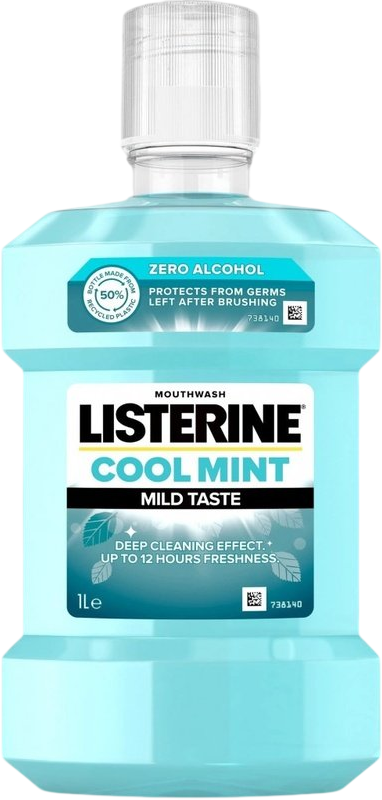 Listerine Coolmint Mild ústna voda 1 l