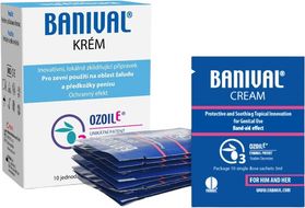 Ozonidy Banival krém na balanitídy a balanopostitídy sáčky 10 x 3 ml