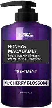 Kundal Honey&Macadamia Treatment - hydrointenzívna proteínová kôra na vlasy Cherry Blossom 500 ml