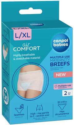 Canpol babies Elastické nohavičky materské - po pôrode L/XL, 2 ks