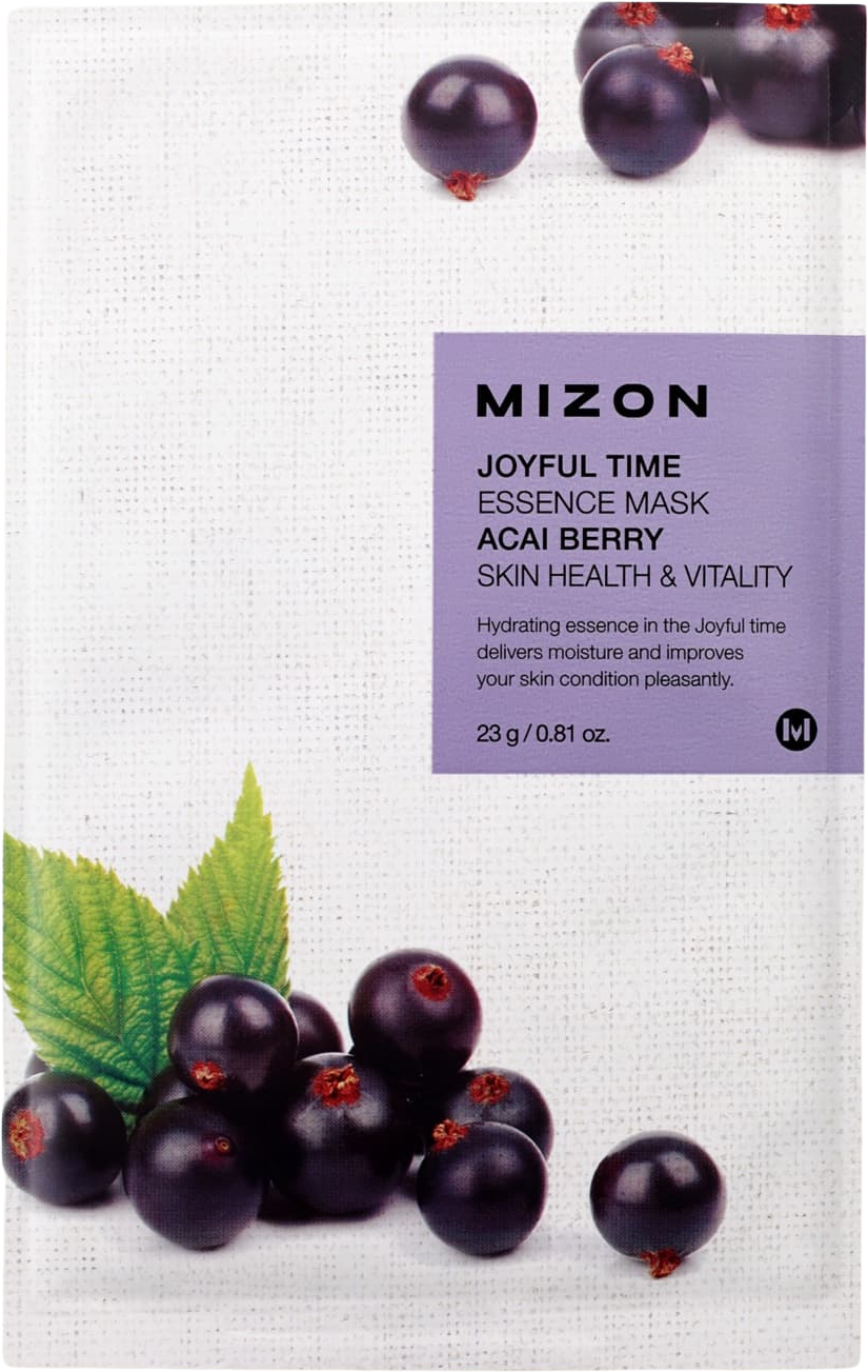 Mizon Joyful Time acai berry plátienková maska na rozjasnenie a vitalitu pleti 23 g