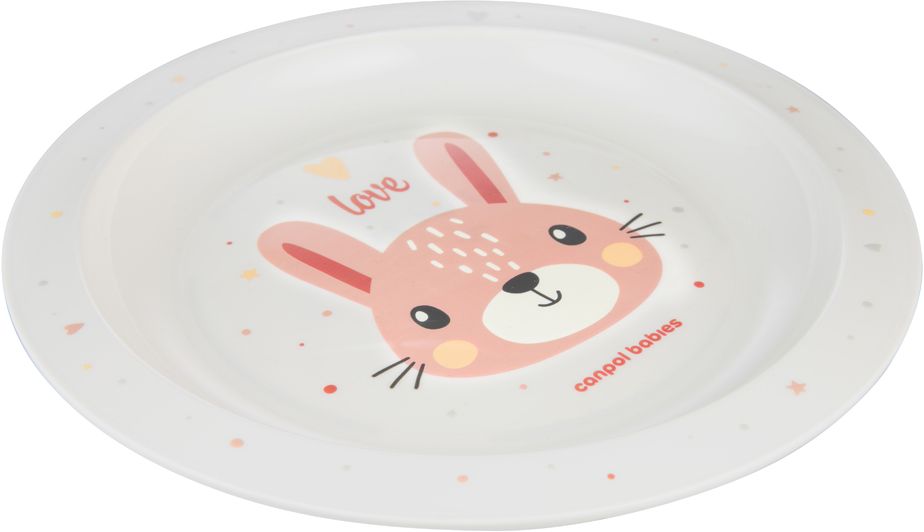 Canpol babies Tanier plastový Cute animals - zajac