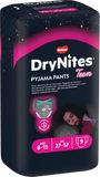 Huggies® Dry Nites large pre dievčatá plienkové nohavičky 27-57 kg, 9 ks