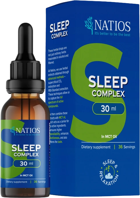 Natios Sleep Complex, Bylinné kvapky v MCT oleji 30 ml