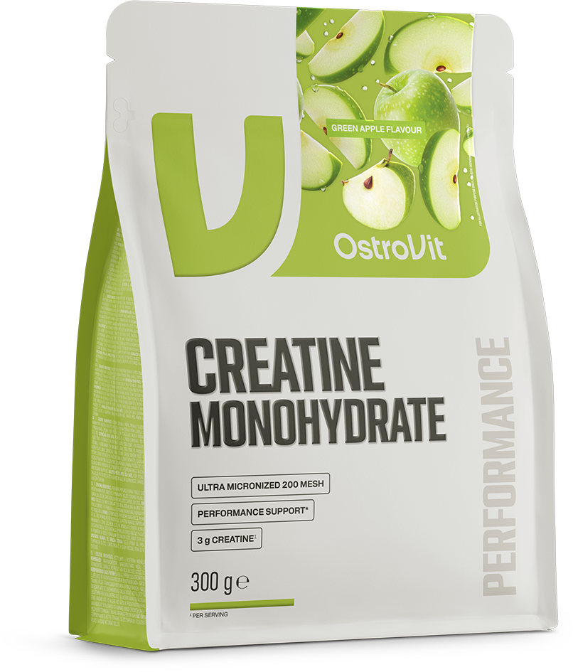 OstroVit Kreatín Monohydrát zelené jablko 300 g