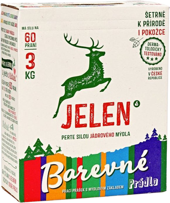 Jelen Color prací prášok 60 dávok, 3 kg