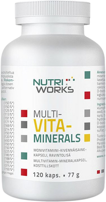NutriWorks Multivitaminerals 120 kapsúl