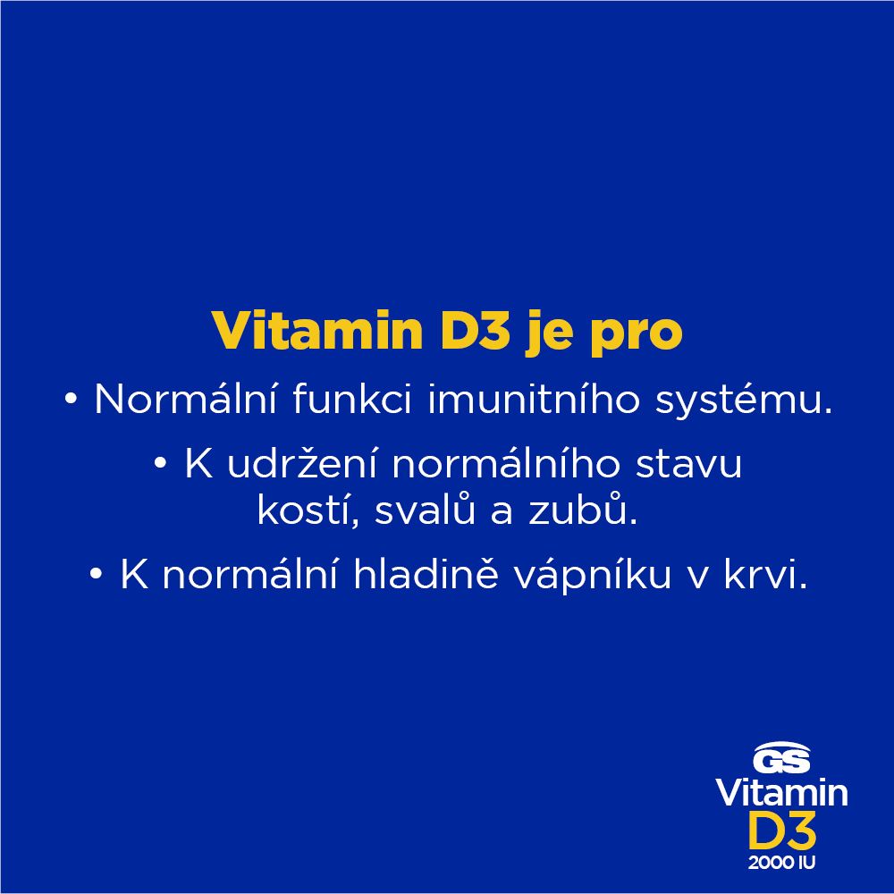 GS Vitamin D3 120 kapsúl