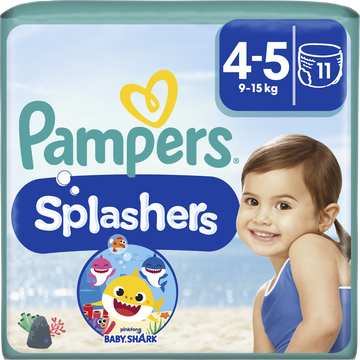 Pampers Splashers 4 - 5, (9 - 15) kg, 11 ks