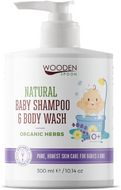 Woodenspoon Detský sprchový gél a šampón na vlasy 2v1 s bylinkami 300 ml