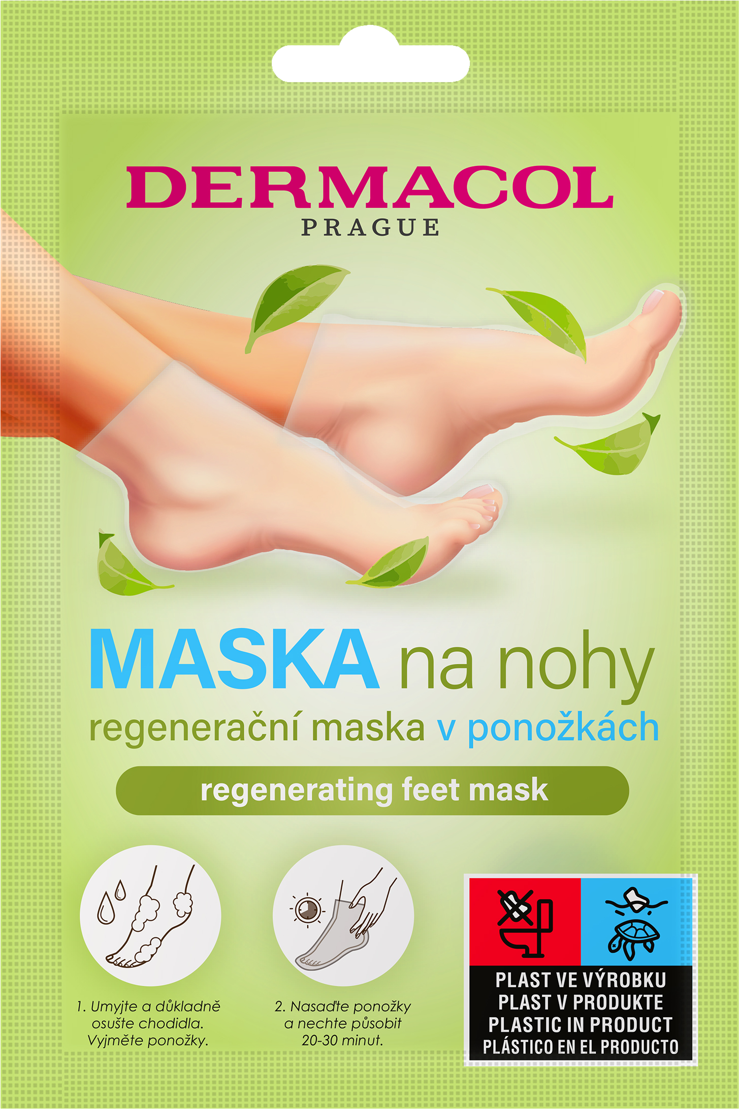 Dermacol Regeneračná maska na nohy v ponožkách