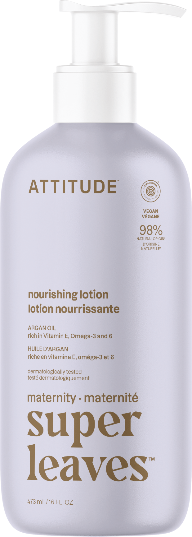 Attitude vyživujúce telové mlieko nielen pre tehotné s arganom 473 ml