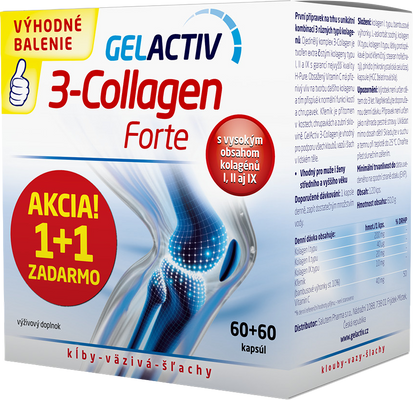 GelActiv 3-Collagen Forte 2 x 60 ks