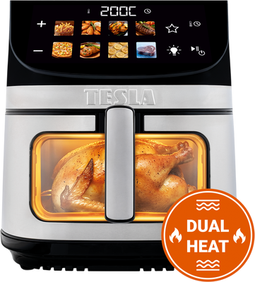 Tesla AirCook DualHeat QD73 XXL - multifunkčná digitálna teplovzdušná fritéza