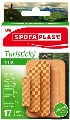 Spofaplast 3M Turistický Mix 17 ks