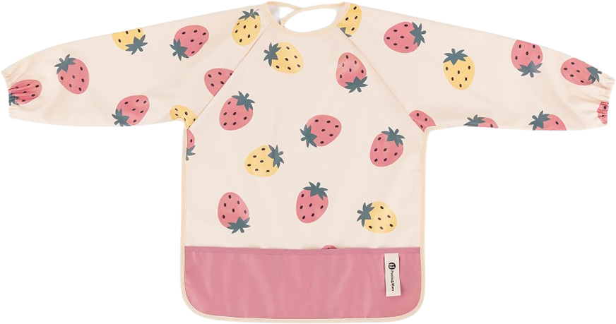 Petite&Mars Podbradník s dlhým rukávom - Ben Beige Strawberies