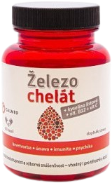 Galmed Železo chelát + Vitamín B9, B12, C 60 kapsúl