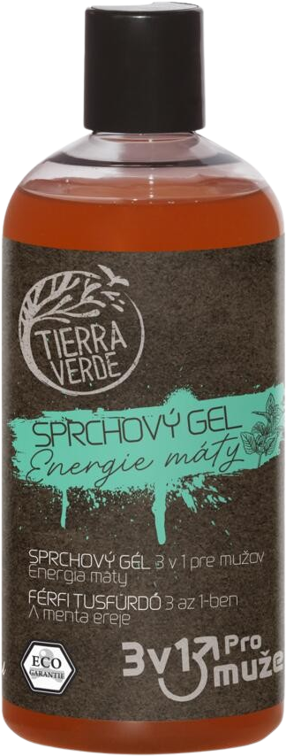 Tierra Verde Sprchový gél 3 v 1 pre mužov Energia mäty 500 ml