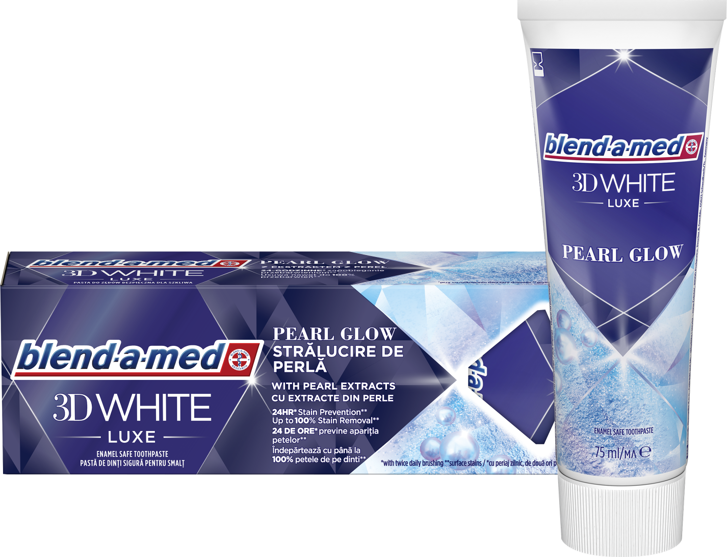 Blend A Med 3d White Luxe Rda Wert Blend-a-med 3D White Luxe Pearl Glow Zubná pasta 75 ml | Pilulka.sk