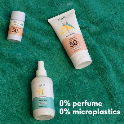 NAÏF Ochranný krém na opaľovanie SPF 50 pre deti a miminka bez parfemácie 100 ml