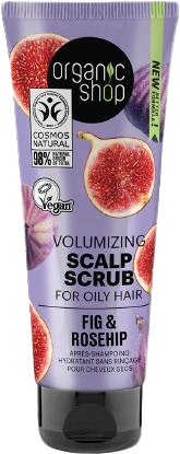 Organic Shop Čistiaci peeling na mastnú pokožku hlavy Figy a šípok 75 ml