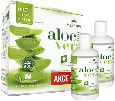 Pharma Activ Aloe Live šťava z aloe 99,7 % 2 x 1000 ml