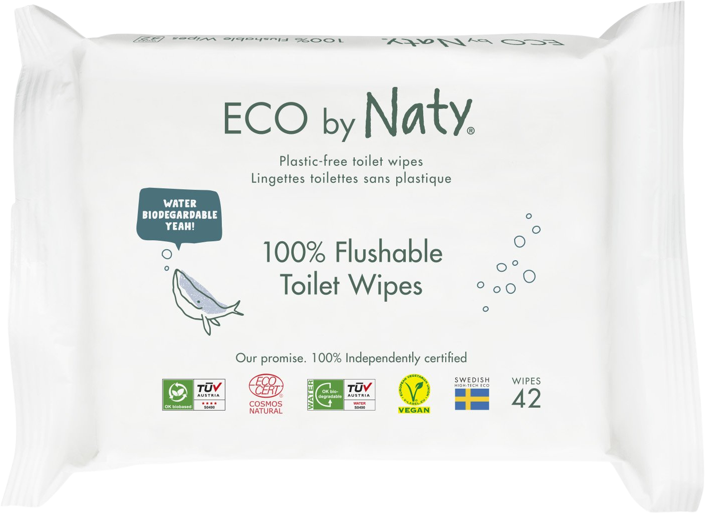 Eco by Naty Obrúsky vlhčené toaletné 42 ks