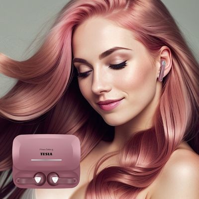 Tesla Sound EB20 - bezdrôtové Bluetooth slúchadlá (Pearl Pink)
