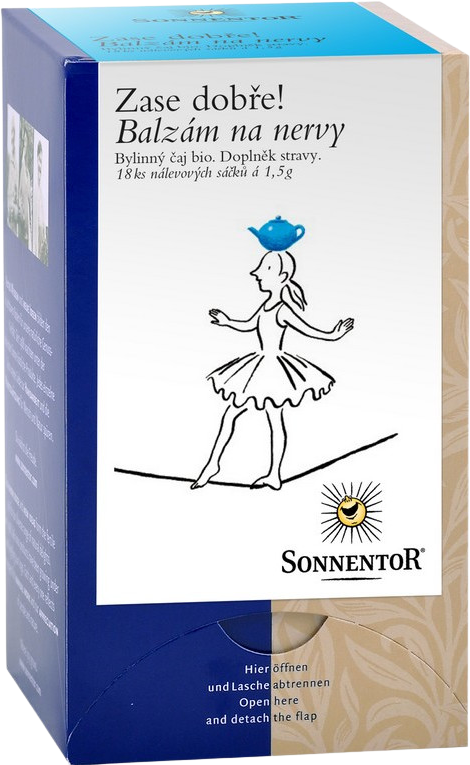 Sonnentor Bio Balzam na nervy bylinný čaj dvojkomorový 18 x 1.5 g