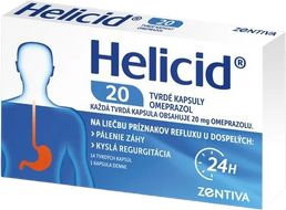 Helicid 20 mg 14 tvrdých kapsúl