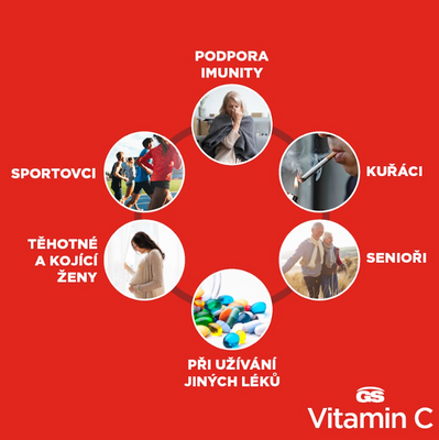 GS Vitamín C 1000 mg so šípkami 100 + 30 tablet