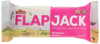 Wholebake Flapjack ovsený malina-jahoda bezlepkový 80 g